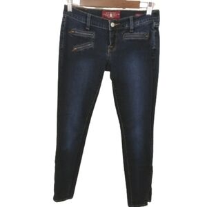Lucky Brand Charlie Skinny Jeans with Exposed Zipper Pockets - Size 0